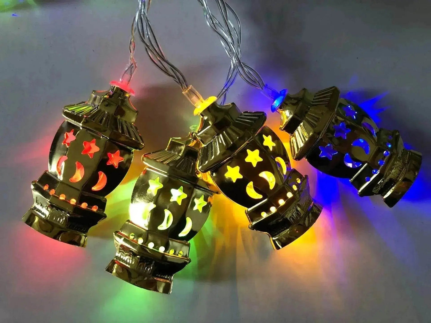 Middle East Arab Arab Ramadan Wrought Iron LED Palace Lantern String Light