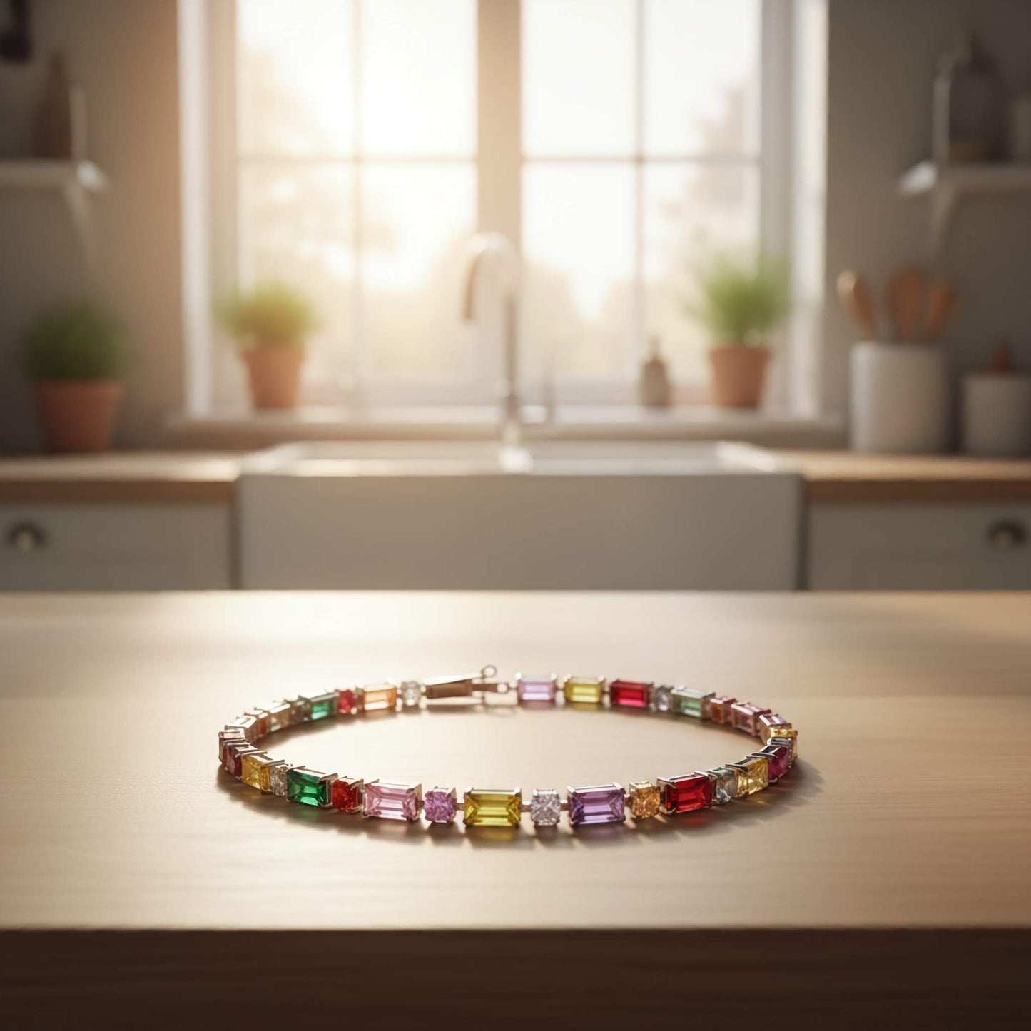 Aurora Spectrum Tennis Bracelet | Multicolor CZ Sparkle