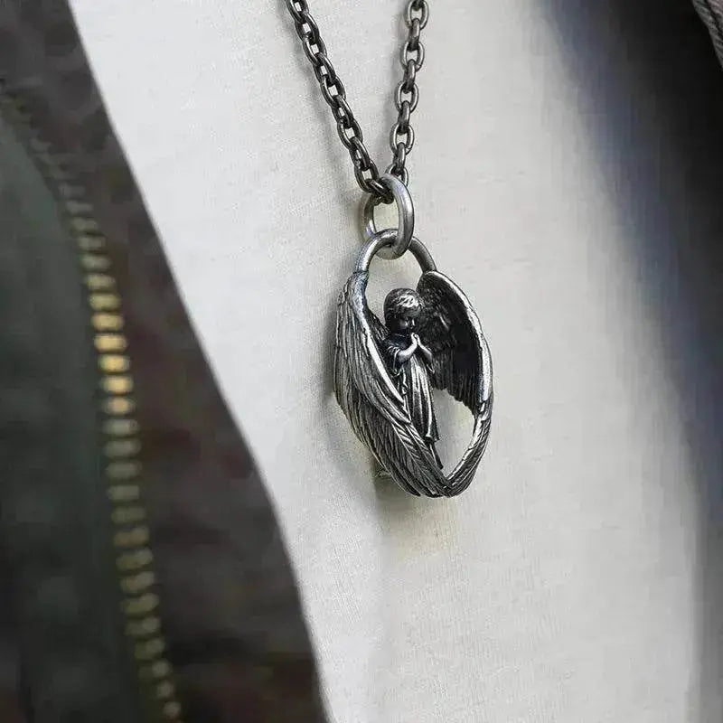 New Angel Wings Personality Pendant Necklace For Men