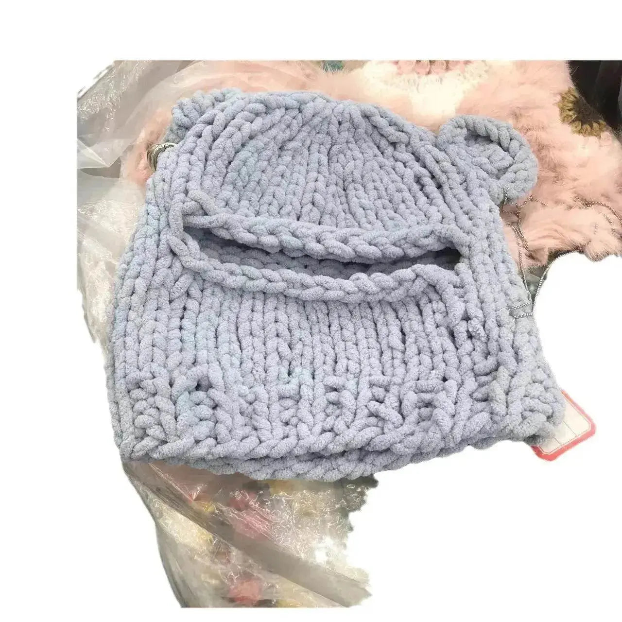 Nouveau bonnet en tricot oreilles d'ours