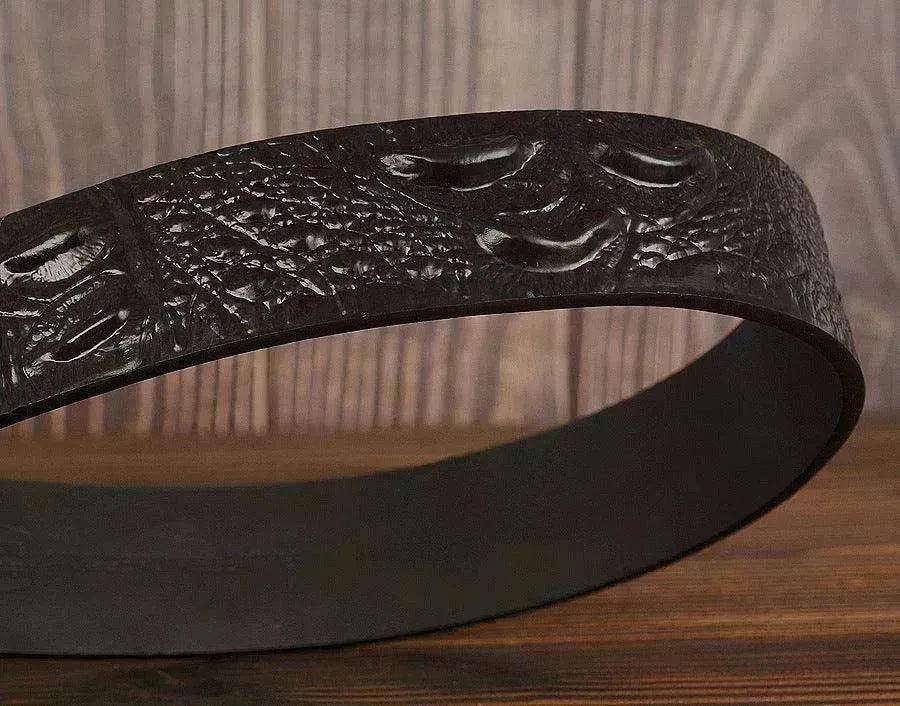 New Fashion Luxury Leather Design Male Dermis Leather Belt