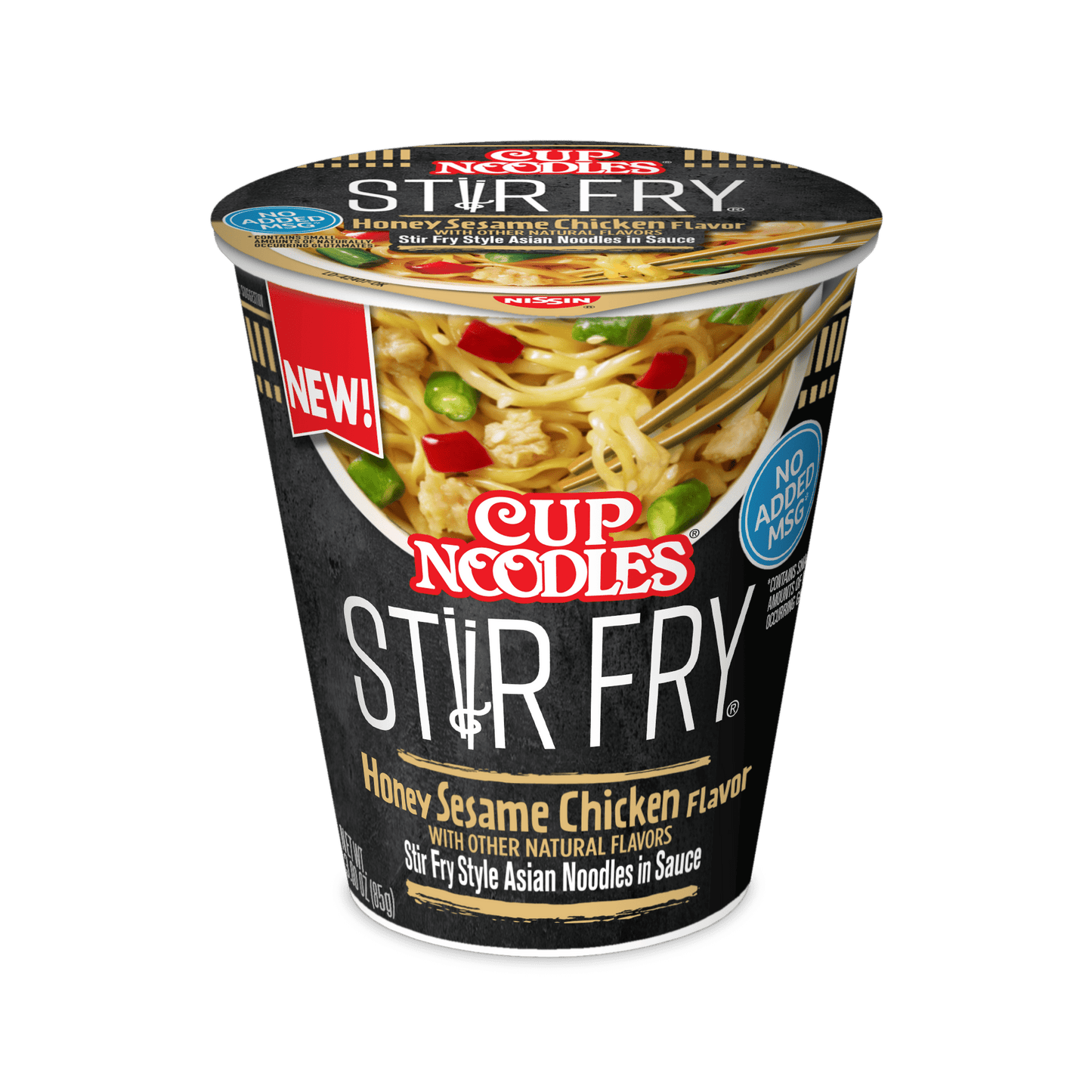 Nissin Cup Noodles, Poulet Sésame Miel Façon Wok, 85g
