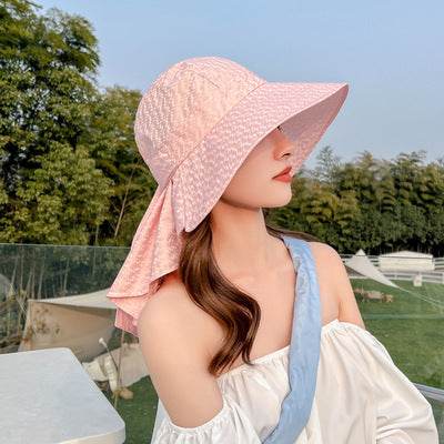 Fashionable Summer Protection UV Protection Dome Cotton Wide Brim Sun Hat