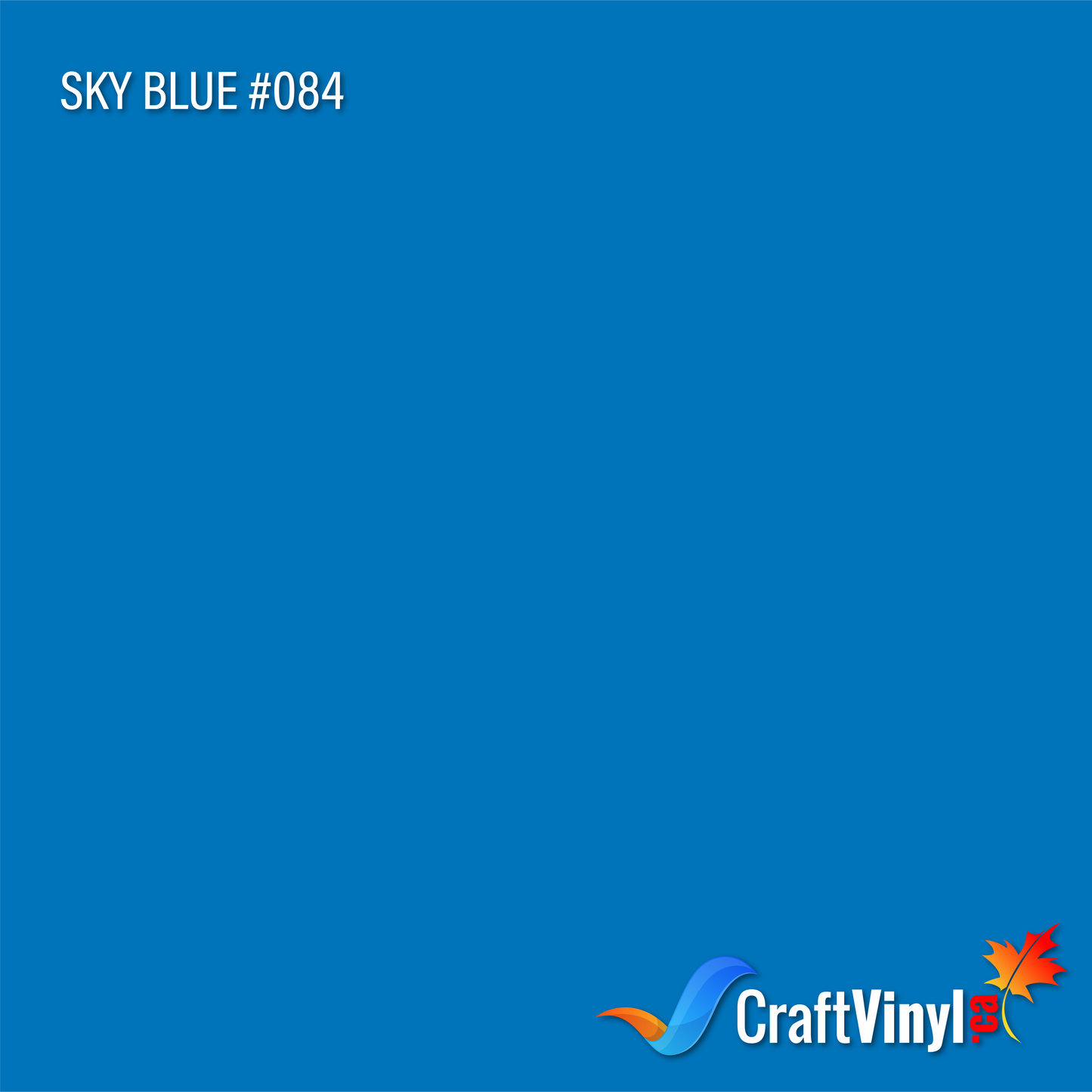 Oracal 651 Brillant Bleu Ciel #084