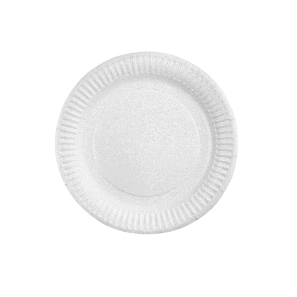 9-Inch White Uncoated Disposable Paper Plates (1200-Count Case)