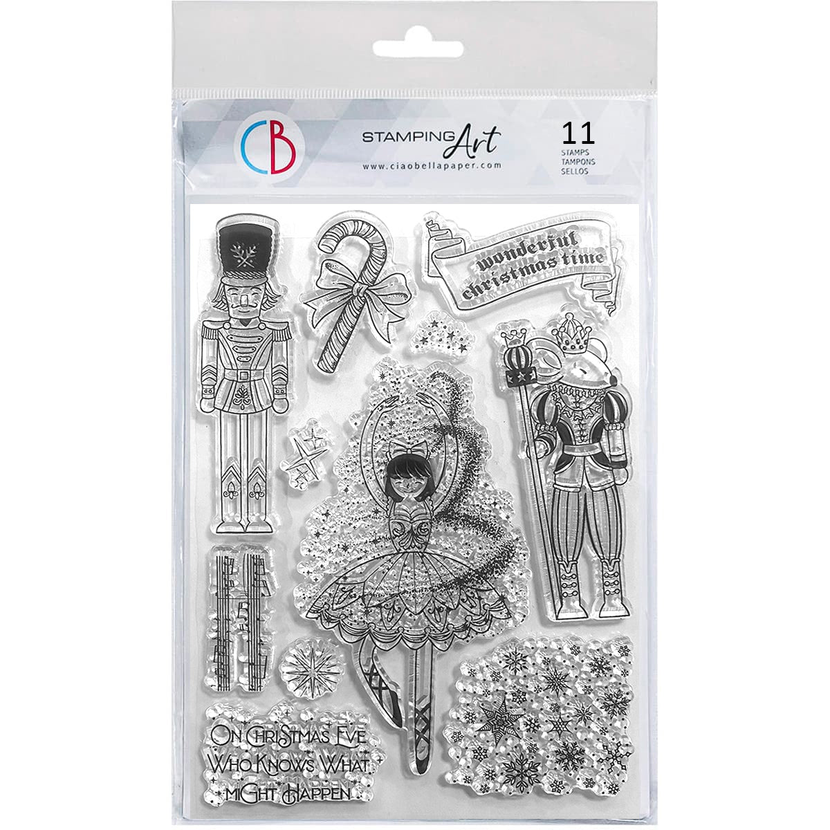 Set de Tampons Transparents 15x20cm Casse-Noisette