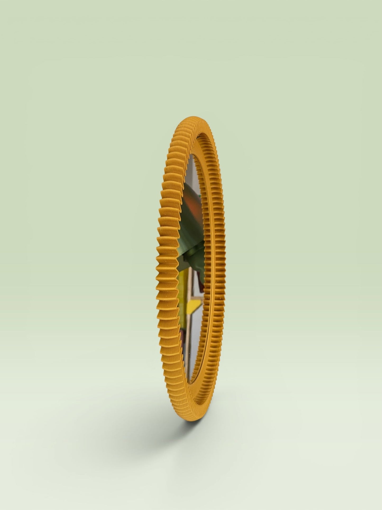 Zig-Zag Round Wall Mirror