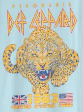 Def Leppard '83 Tour T-Shirt - Light Blue