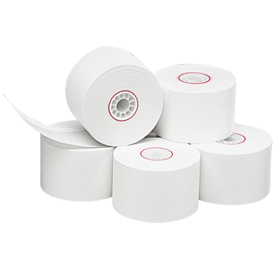 Rouleaux de papier thermique pour caisse enregistreuse 2,25" x 75'