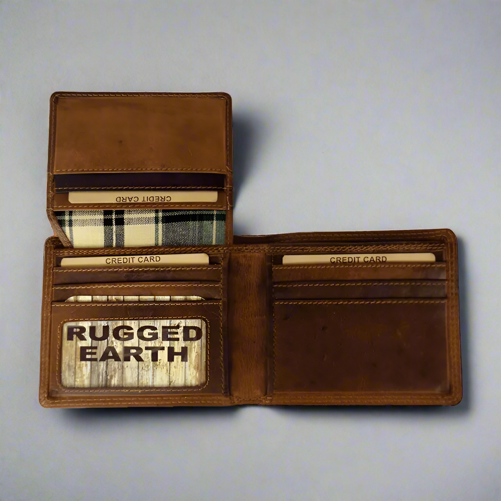 Rugged Earth Men's Bifold Leather Wallet