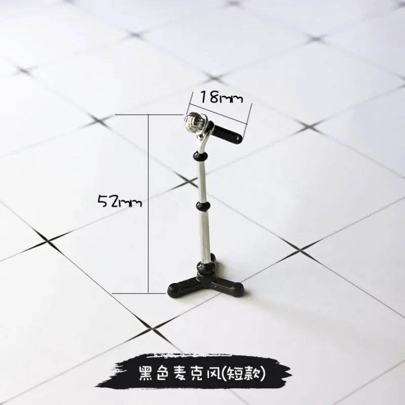 1 piece of creative simulation miniature short microphone, dollhouse accessory, miniature model toy