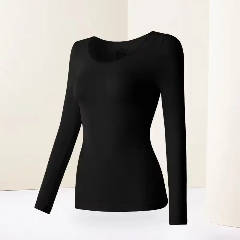 37 sous-vêtements thermiques pour femmes, chemise couche de Base, vêtement de beauté de la peau, ensemble thermique ultraléger à manches longues