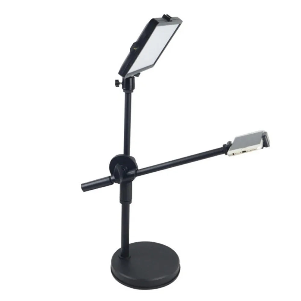 Trépied de lumière de diffusion en direct à lumière LED 360 ° Lumière de remplissage réglable pour téléphone Portable, lumière supplémentaire réglable et Portable douce