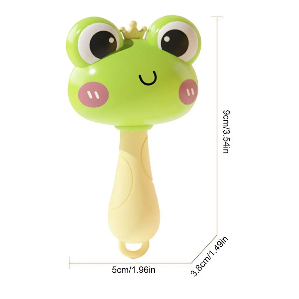 Maracas mignons de canard de grenouille pour des enfants, jouets musicaux d'illumination créative de bébé, secoueur de hochet, anniversaire d'enfants, faveurs de bébé