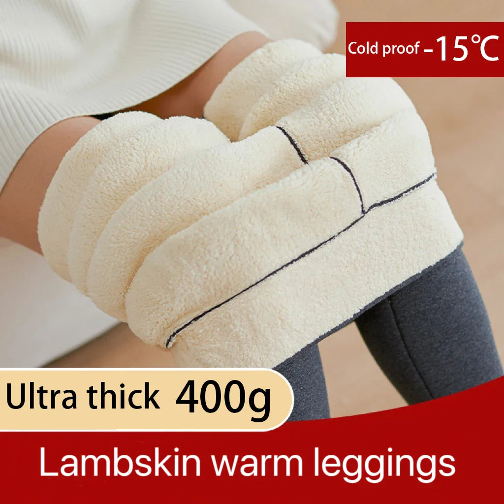 1 pièces hiver Leggings femmes coton Extra épais chaud pantalon mode thermique Legging mince noir élastique taille haute solide Leggings