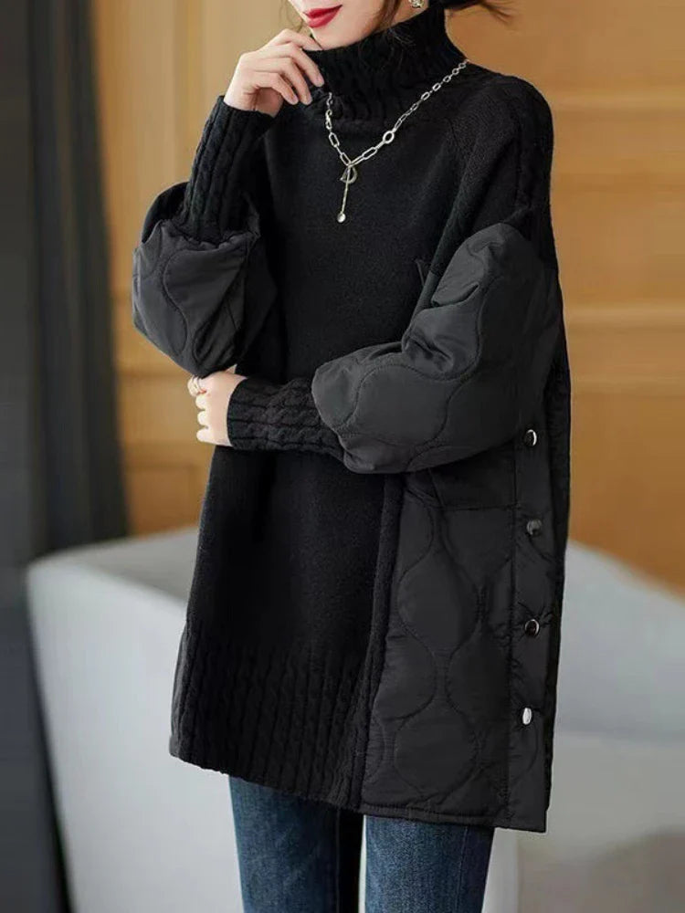 Ladies Sweater Autumn Winter New Casual Long Sleeve Turtleneck Knit Sweaters Tops Korean Fashion Loose Women's Sweater Pullovers