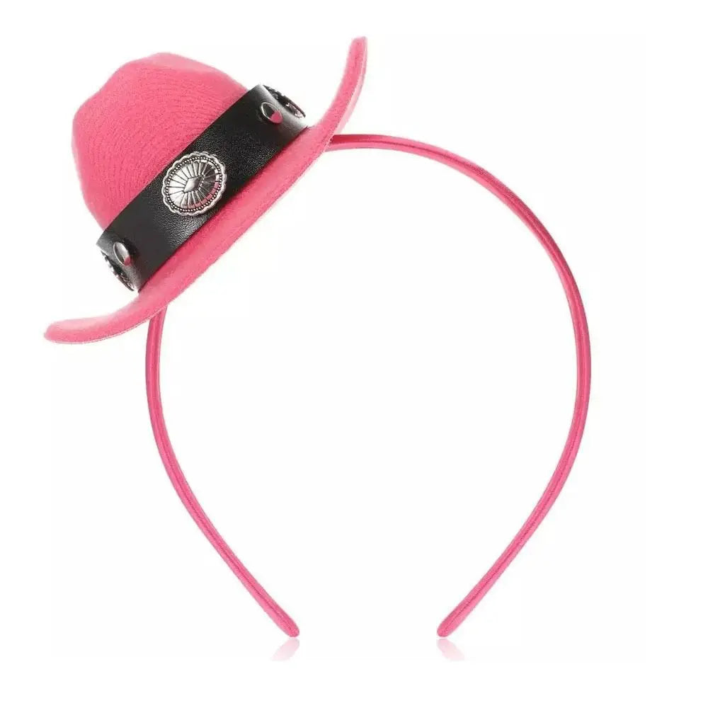 Coiffure Cowboy chapeau bandeau cheveux accessoires chapeaux Cowgirl chapeau cheveux cerceau outils de coiffure fête couvre-chef Festival bandeau