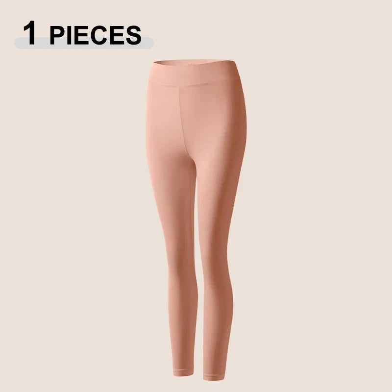 Women's Winter Thermal Underwear, Seamless, Ultra-thin, Single Layer, Shaping, Long Johns, Sexy Ladies Lingerie, L-XL