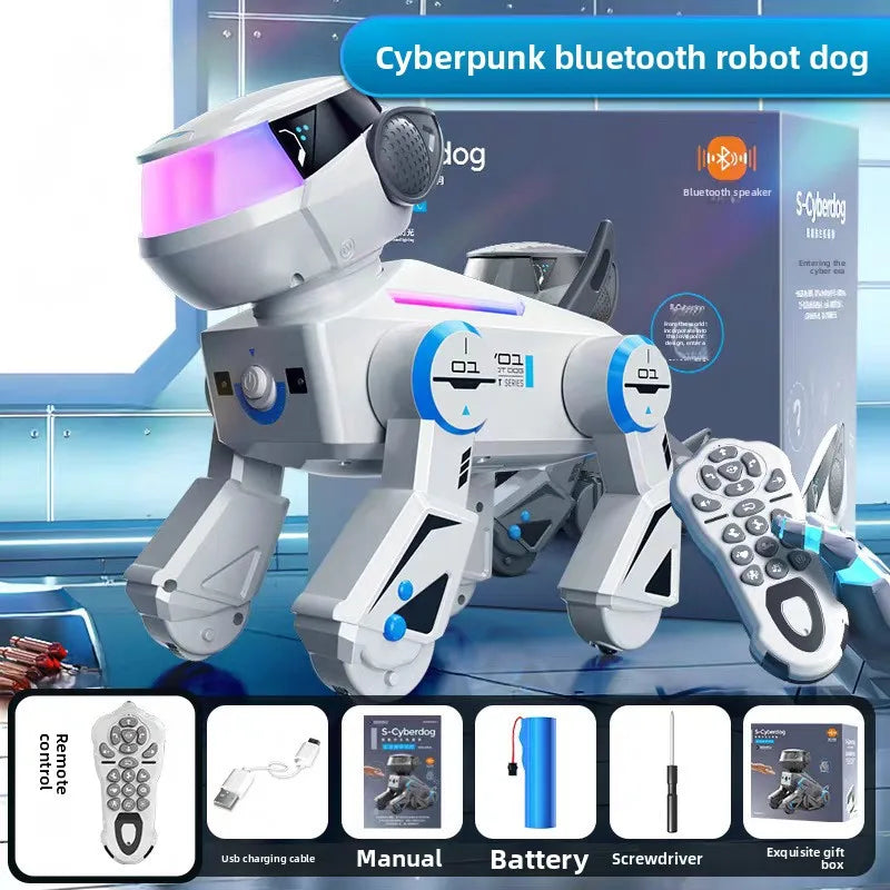Jouets pour chiens Robot RC-programmation intelligente, Audio Bluetooth, chiot de musique cascadeur interactif Intelligent, jouet cadeau télécommandé