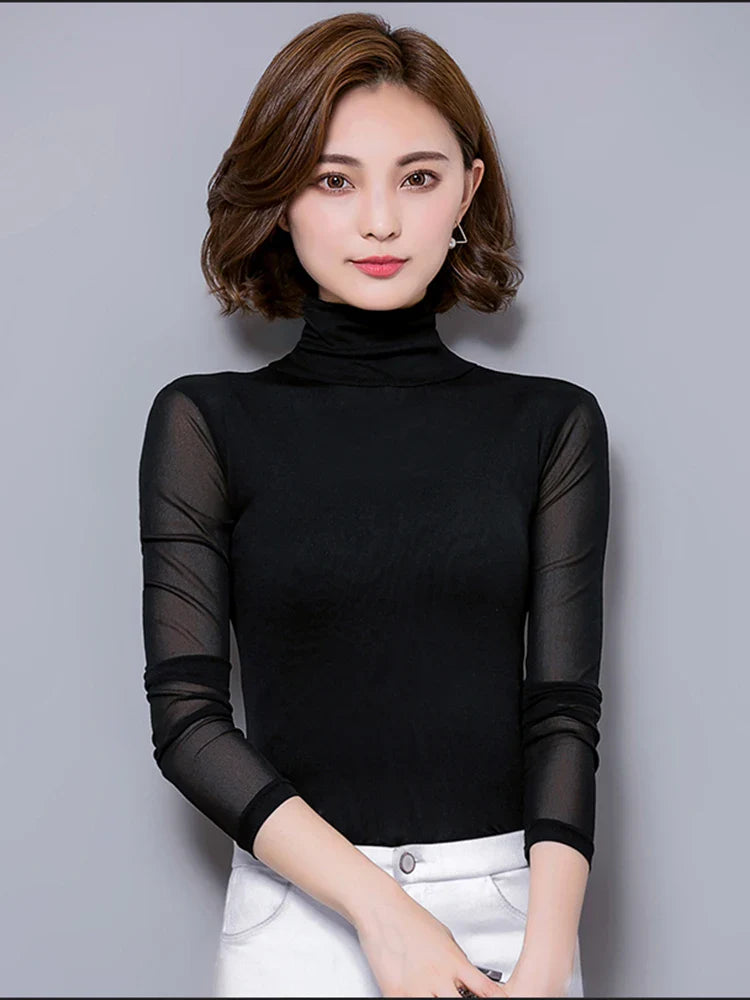 long sleeve shirt women tops chemise femme women blouses 2025 sexy lace blouse blusas y camisas mujer camisa feminina