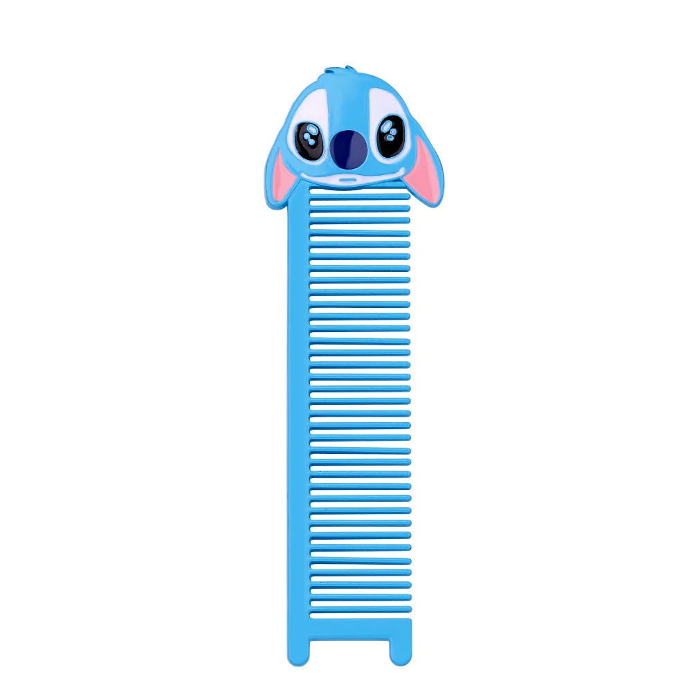 Cartoon cute Stitch makeup brush, soft fiber makeup brush, Stitch portable comb, Stitch eye shadow brush, suitable for girls' bi