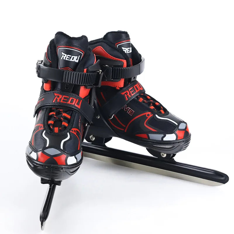 Professional Ice Hockey Skates, Ice Skating Blade Shoe, Mayor Thermal Inner, Adults, Teens, Kids, Adjustable Size