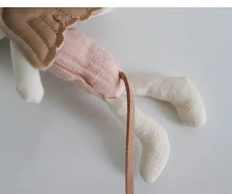 12 cm Mini ange souris dans le livre cadeau de noël nouvel an fait à la main mignon petite fée souris jouet avec nuage boîte-cadeau coton couture poupée