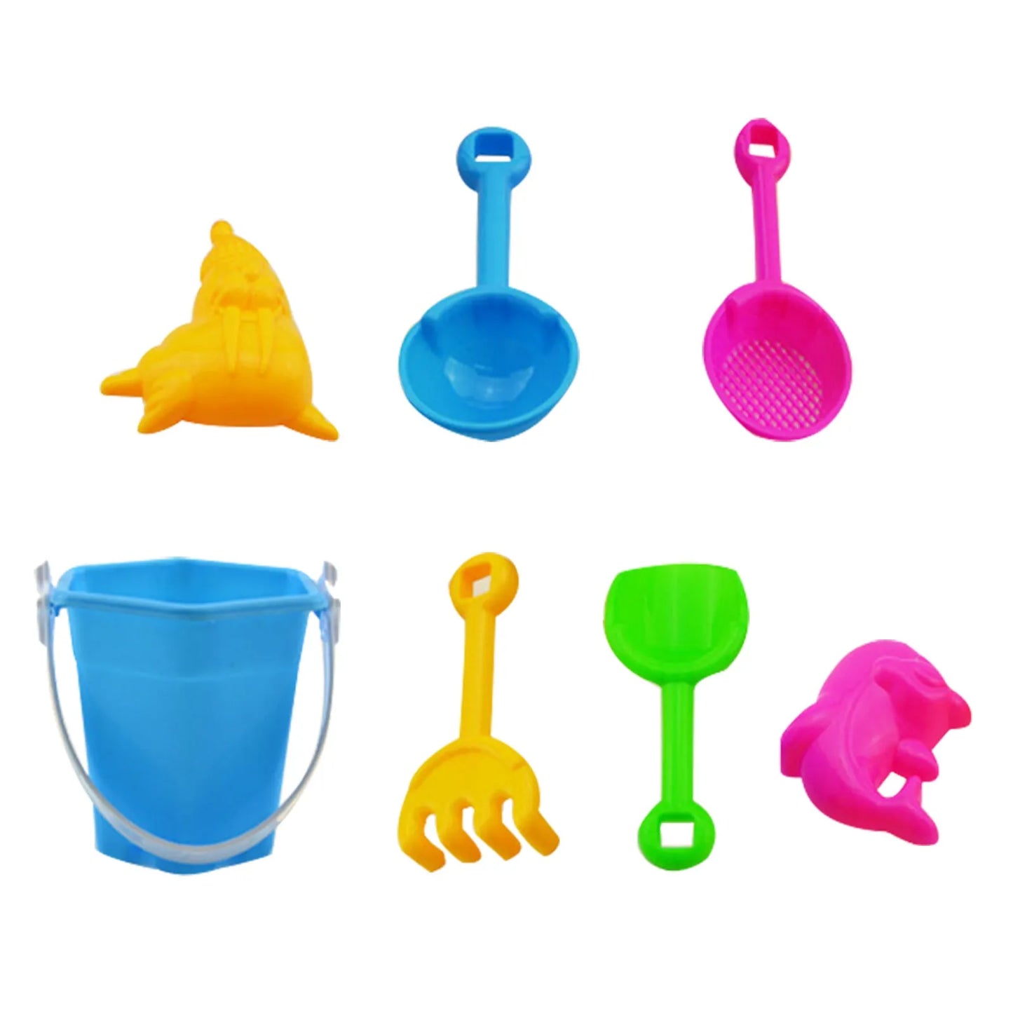 Toys For Children 7 Piece Beach Toy Sand Set Sand Play Sandpit Toy Summer Outdoor Toy Funny Gifts игрушки для девочек Juguetes