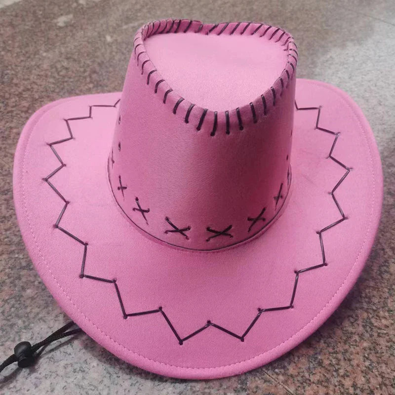 Men's and Women's Suede Cowboy Hat, Fashionable Unisex Cap