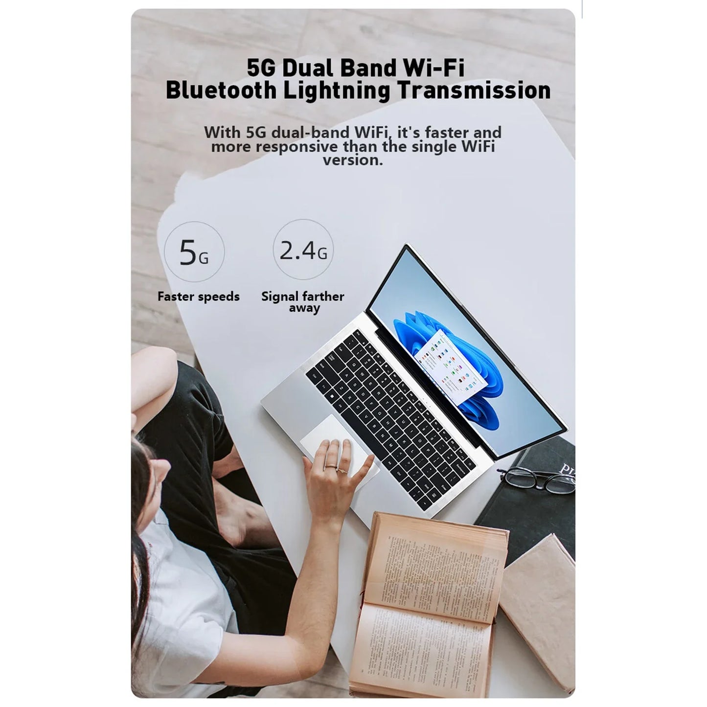 Laptop Intel Pentium N3700 16GB RAM 2048GB SSD Notebook 1920*1080 Resolution Windows 11 Unlock Computer Office Study gamer PC