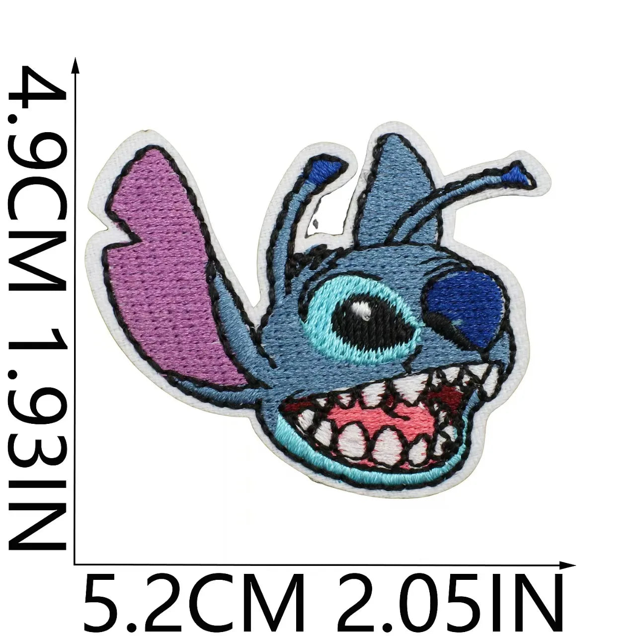 Stitchou Écussons à Repasser pour Vêtements Appliqués Brodés Bandes Dessin Animé pour Vêtements Veste Jeans Décoration DIY