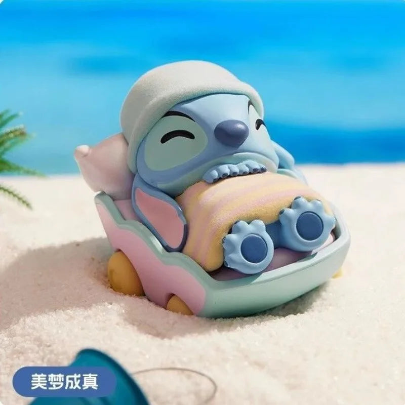 Stitch Lilo and Stitch Cartoon Cute 3D Doll Summer Beach Series Desktop Ornaments Car Decoration Birthday Gifts for Friends