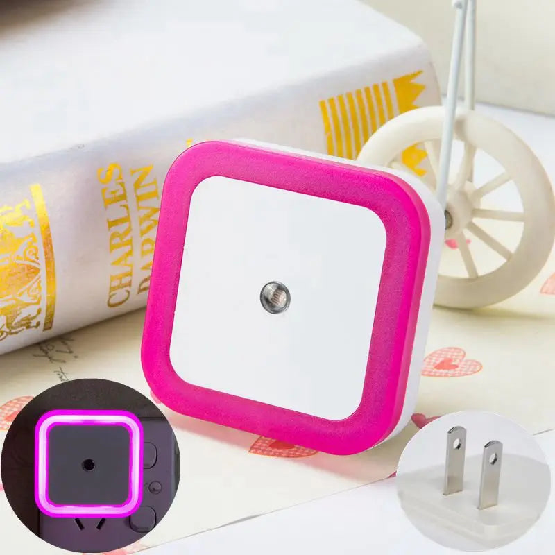 Mini veilleuse LED sans fil avec capteur, prise EU/US, éclairage décoratif pour chambre d'enfant, salon