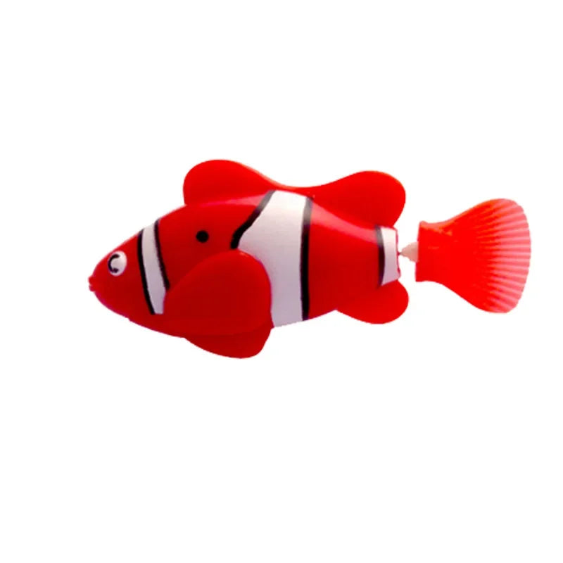 Jouet pour chat LED inductif interactif natation Robot poisson jouets brillant électrique poissons stimuler chaton chasse Instinct produits pour animaux de compagnie
