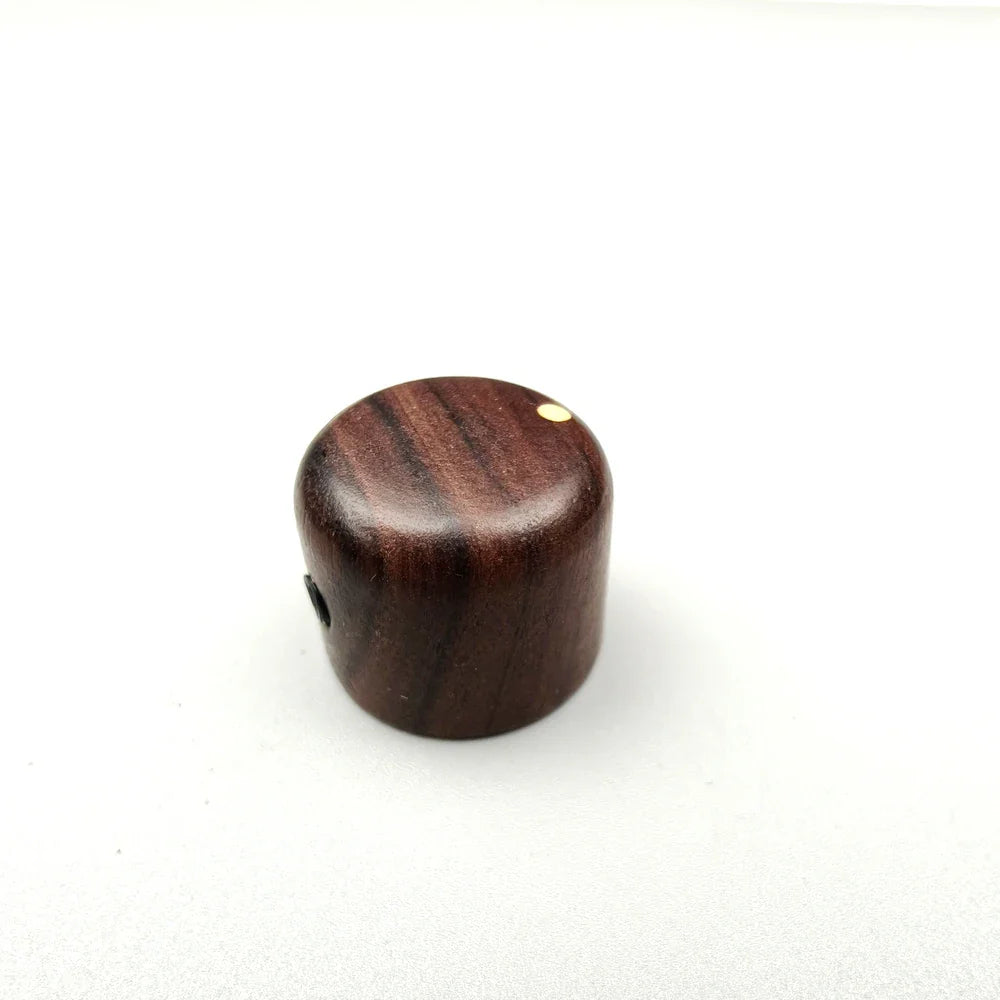 Bouton de potentiomètre en palissandre/bouton de contrôle du Volume et de la tonalité, arbre intérieur en laiton pour accessoires de guitare électrique basse
