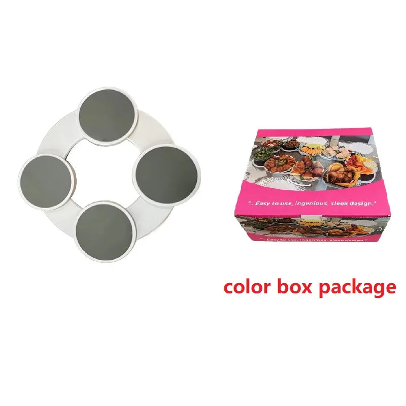 Table à manger de cuisine, plateau tournant de comptoir de cuisine, Rotation à 360 degrés, polyvalente, résistante à la chaleur pour Table rectangulaire