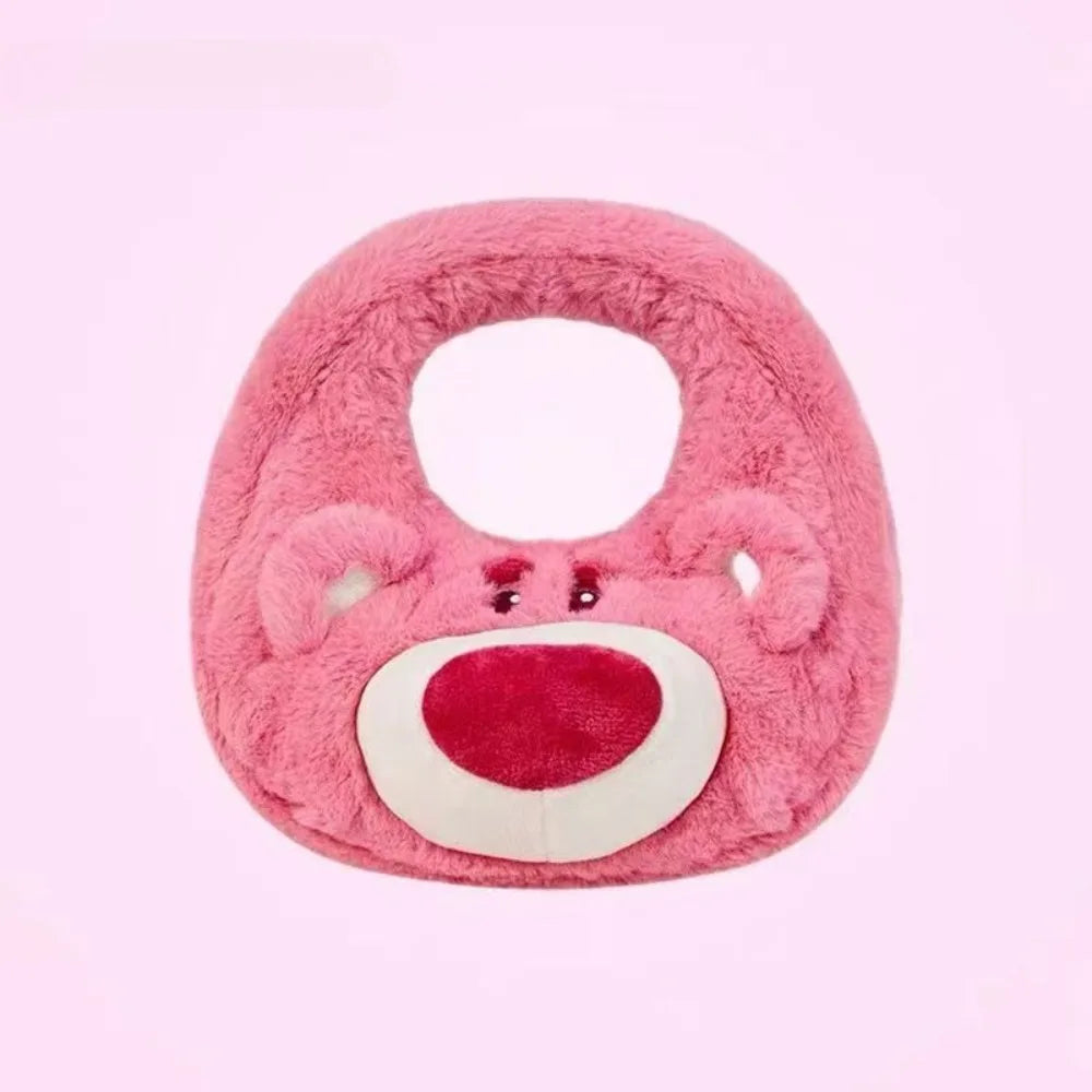 MINISO Lilo & Stitch Kawaii Crossbody Bag Girly Handbag Stitch Strawberry Bear Children Cartoon Soft Sweetheart Shoulder Bag