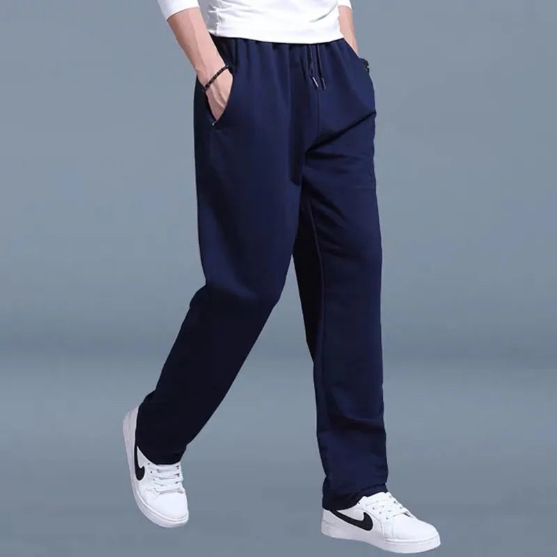 2024 New Men's Pants Autumn/Winter New Sport Jogging Trousers Fitness Loose Fit Clothing Solid Color Outfit Streetwear Pants 