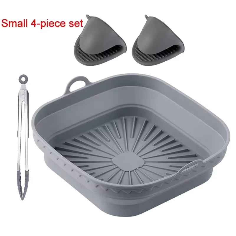Air Fryer Accessories for COSORI 5,5L 6,4L,Cecotec 5,5L 6L,Ninja 180 Square Reusable 20-23cm XXL Air Fryer Mold