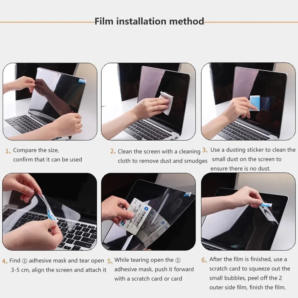 Matte Screen Protector for 2023 MacBook Air 15 A2941 13.6 M2 A2681 Pro 13 14 16 M1 chip A2338 Plastic Screen Film Sticker A2337