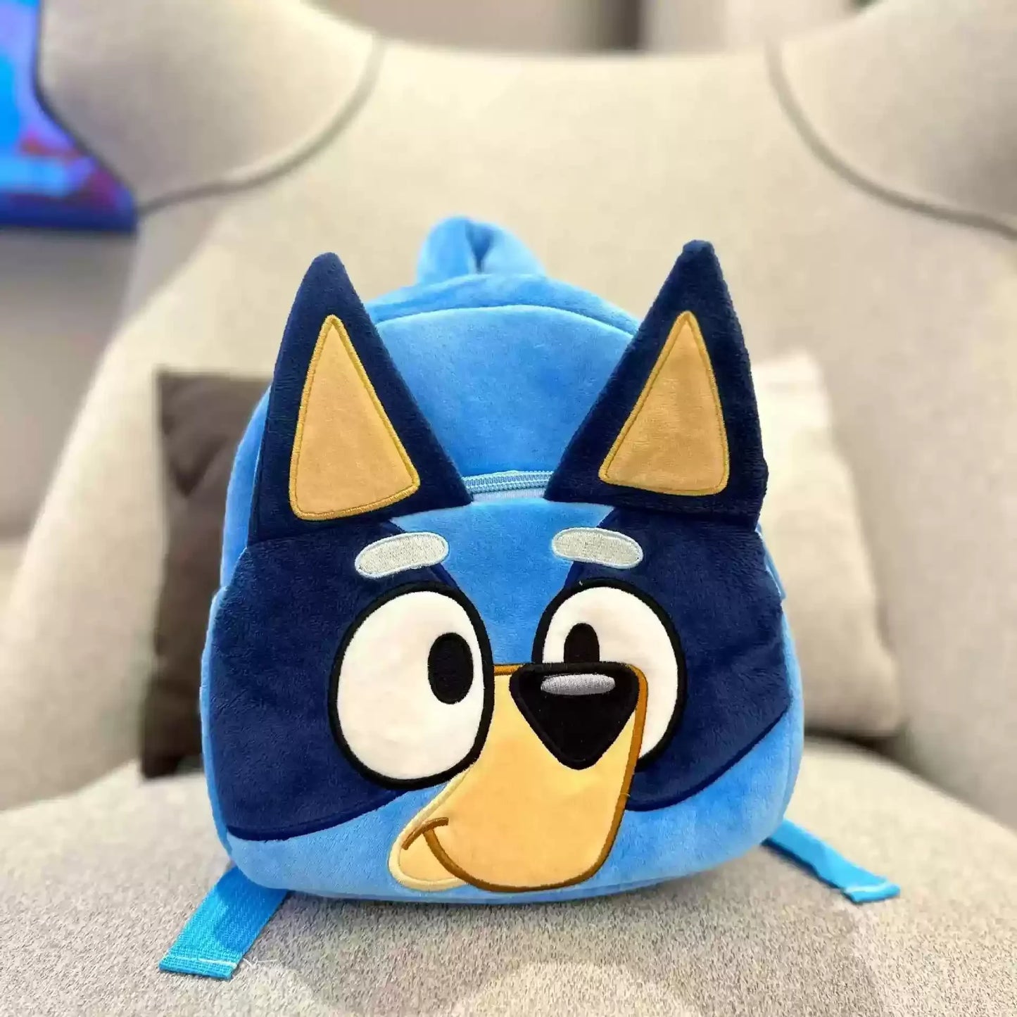 Sac à dos dessin animé Cosplay pour enfants, cartable pour la maternelle, motif chien , Kawaii, bleu et orange, cadeaux pour enfants
