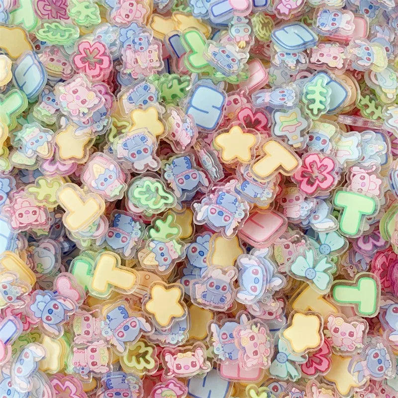 Original Stitch Acrylic Patch Cute Cartoon DIY Material Accessories Hanging High Transparent Consumables Wholesale 1cm 2cm