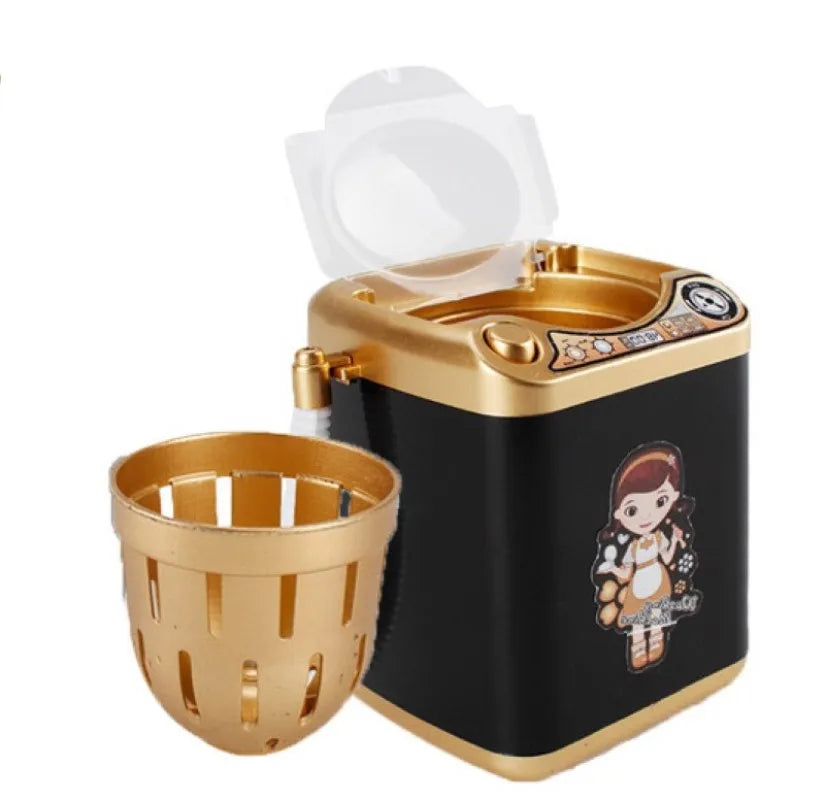Mini machine à laver électrique pour pinceaux de maquillage - Nettoie et essore les pinceaux - Jouet pour brosses à maquillage - Œuf de beauté - Nettoie les pinceaux de maquillage