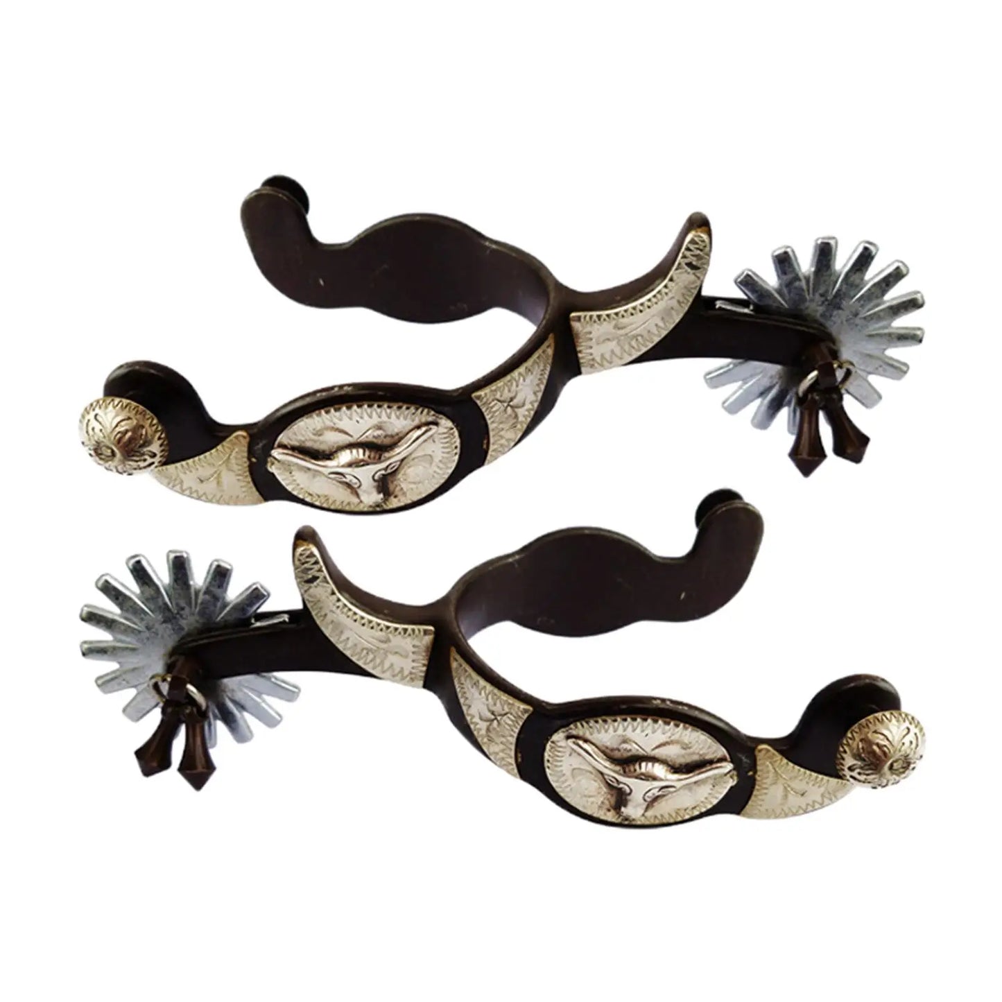 2x Horse Riding Western Cowboy Spur for Equestrian Competition Racing