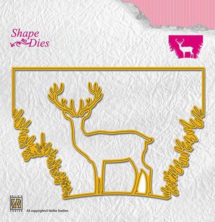 Nellie's Choice - Matrice de découpe Scène de cerf avec fenêtre