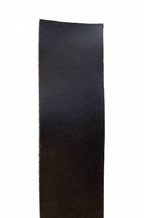 Leather Strap Wide Black 1.25"