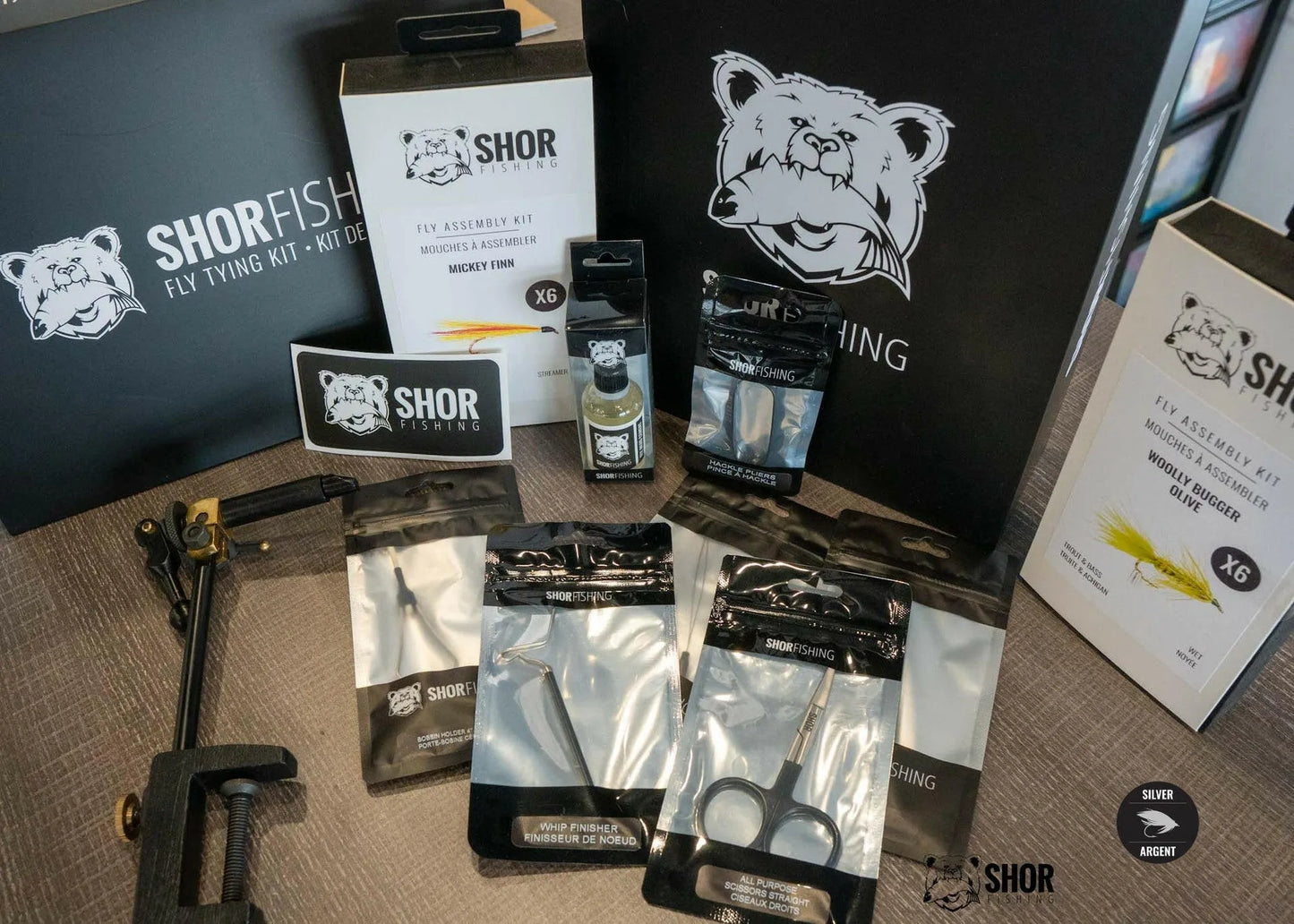 šSHOR - GOLD TROUT FLY TYING KIT