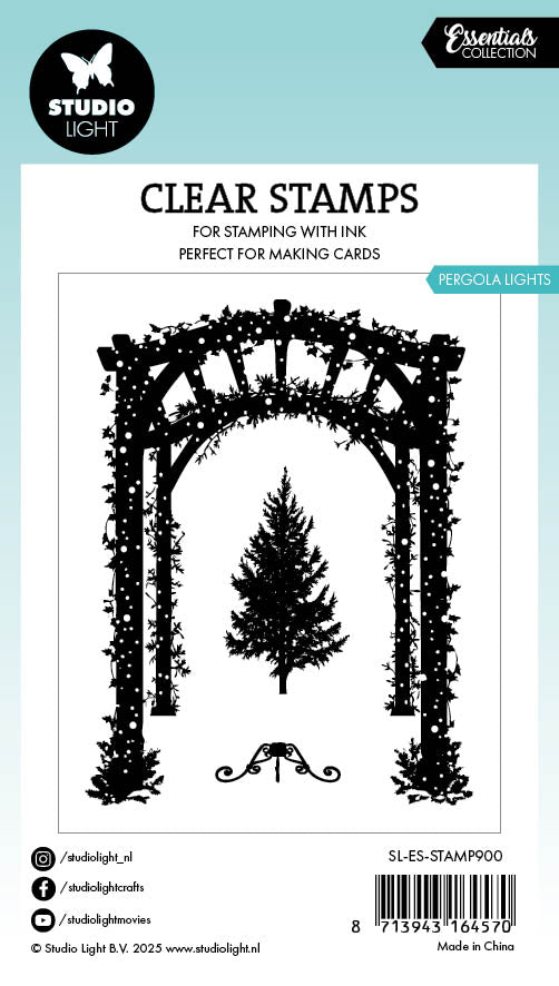 SL Clear Stamp Pergola Lights Essentials 68x88x3mm 3 Pieces