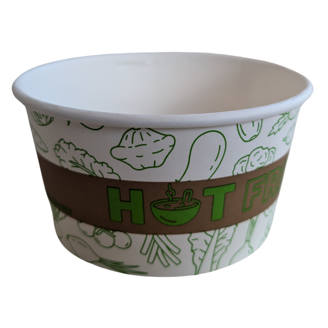 16 oz Printed Paper Soup Cups