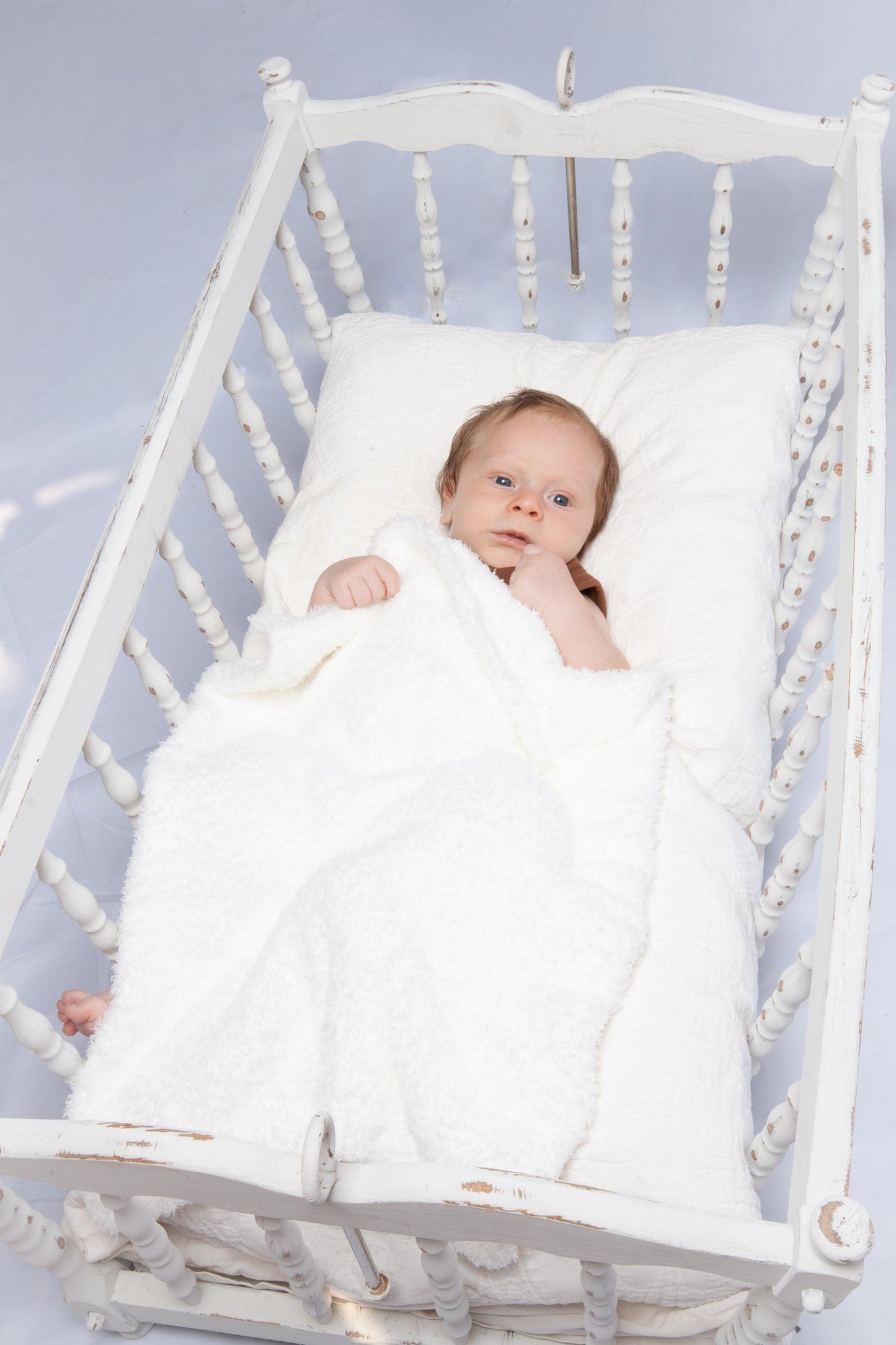 White Solid Double Layered Lovey